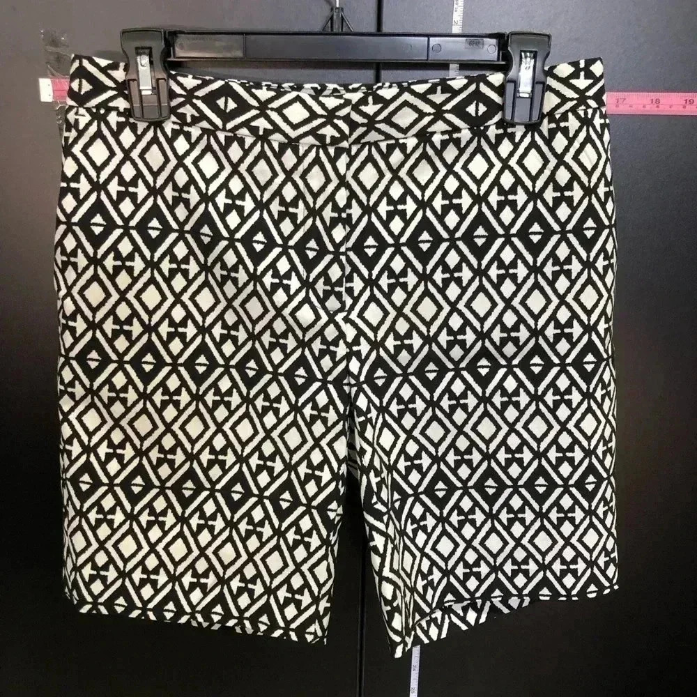 Mario Serrani Tummy Control Shorts, black white pattern  - 4